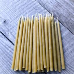 Birthday Candle Set Of 30/Hand-Dipping Thin 100% Natural Beeswax Candles/Classic Size Hand-Dipping Bees Wax Candles - thumbnail 4