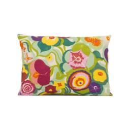 Baker Lifestyle - Zinnia Mauve/Damson Spring Funky Bright Floral Cushion Cover Handmade Throw Pillow Designer Home D??cor - thumbnail 2