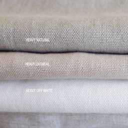 Heavy Linen Curtains, Window 1 Natural Curtain Panel With Tape For Rings, Drapes - thumbnail 4