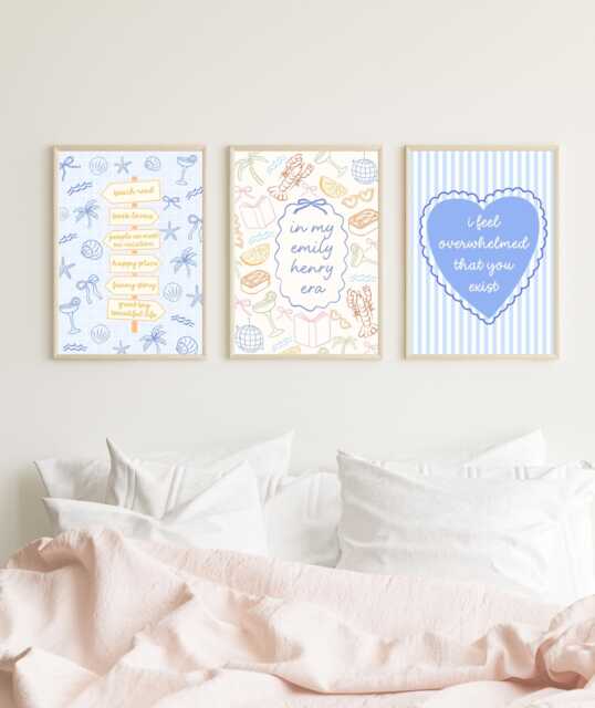 Emhen Art Print - A4 A5 Book Lovers Wall Reading Nook Poster Emily Happy Place Beach Reads - image 1