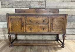 Vintage Sideboard. Edwardian, Antique Cupboard, Cabinet For Living Room, Dining Room Etc - thumbnail 1