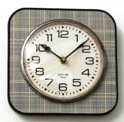 Retro Style Wall Clock - 21cm New Handmade Blue Atomic Mid Century Vintage Gift Off The Clocks