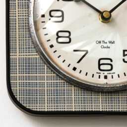 Retro Style Wall Clock - 21cm New Handmade Blue Atomic Mid Century Vintage Gift Off The Clocks - thumbnail 4