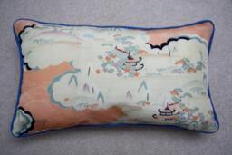 Vintage Kimono Silk Cushion - 12'x20' - thumbnail 1
