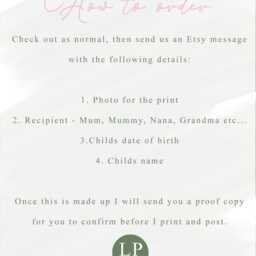 Personalised Mother's Day Photo Print The You Became My Mummy Mum Nana Gran - thumbnail 2