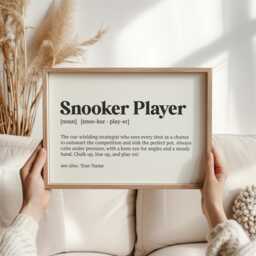 Personalised Snooker Player Definition Print - Custom Gift For Fans - Game Room Wall Art, Airbnb Decor Poster - thumbnail 2