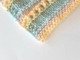 Little Daydream Chunky Knit Baby Blanket Pattern - Beginner Pastel Stripe - PDF Pattern - thumbnail 3