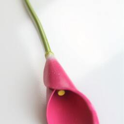 Metal Calla Lily Pink Steel Anniversary Bouquet - thumbnail 2