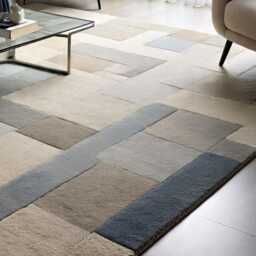Hand Knotted Wool Oushak Rug, Floral Turkish Area Carpet, Lt. Grey Multicolor - thumbnail 3