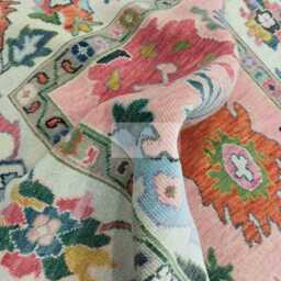 Pink Hand Knotted Oushak Rug 4x6, 5x8, 6x9, 8x10 9x12 10x14 12x15, Bedroom Rug Hallway Rug, Luxury Antique Wool Area For Bigroom - thumbnail 2