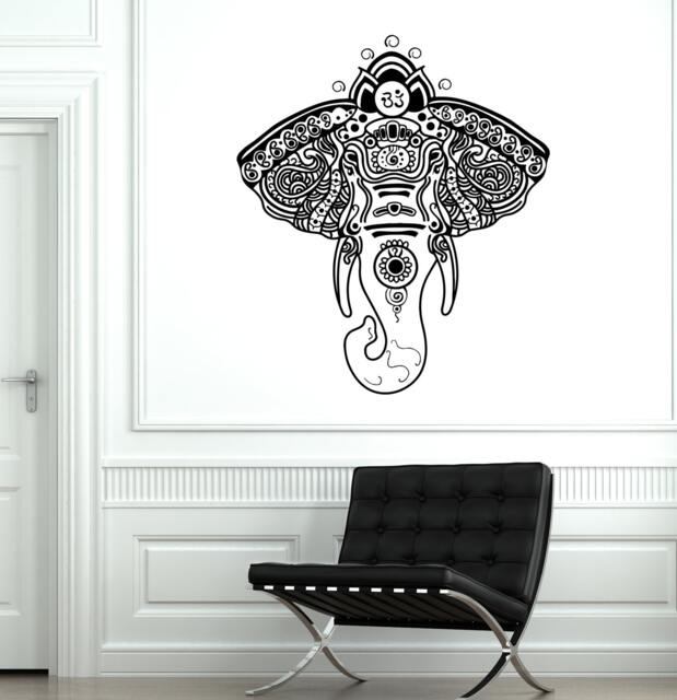 Wall Vinyl Elephant African Animals Ornament Mural Decal 1751Dz - image 1