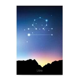 Zodiac Signs, Horoscope Constellations Posters - Poster Printing Wall Art Print For Home Office Decor Libra - thumbnail 1