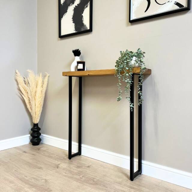 Dean - Rustic Console Table Rugger Brown - image 1