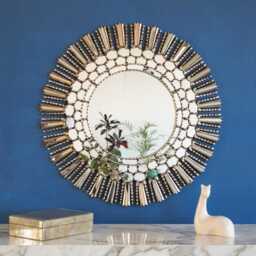 Large Silver Sunburst Mirror 30 - thumbnail 2
