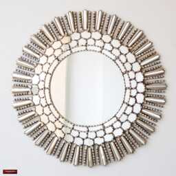 Large Silver Sunburst Mirror 30 - thumbnail 3