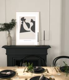 Abstract Print, Contemporary Art , Wall Home Decor Bedroom Minimal Neutral Beige, A5, A4, A3, A3+, A2 - thumbnail 1