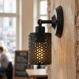 Vintage Brass Wall Light, Industrial Sconce, Rustic Metal Lamp, Farmhouse Lighting, Bedside Light Fixture - thumbnail 2