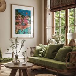 Portofino Hummingbirds Print - Italy Poster A5/A4 A3 A2 A1 - thumbnail 3