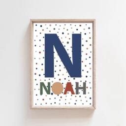 Set Of 3 Boys Nursery Prints, Rainbow Rainbow, Personalised, Decor, Bedroom Wall Art, Playroom - thumbnail 3
