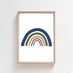 Set Of 3 Boys Nursery Prints, Rainbow Rainbow, Personalised, Decor, Bedroom Wall Art, Playroom - thumbnail 2