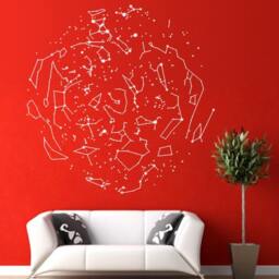 Astronomy Space & Universe Sky Night Greek Constellations Stars Wall Ceiling Decals Vinyl Stickers For Home Interior Cosmos Decor - thumbnail 2