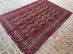 6x9 Modern Handmade Afghan Wool Rug - Contemporary Hand-Knotted Geometric Carpet Stylish Area For Living Room, Bedroom Or Office Decor - thumbnail 1