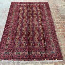 6x9 Modern Handmade Afghan Wool Rug - Contemporary Hand-Knotted Geometric Carpet Stylish Area For Living Room, Bedroom Or Office Decor - thumbnail 2