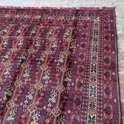6x9 Modern Handmade Afghan Wool Rug - Contemporary Hand-Knotted Geometric Carpet Stylish Area For Living Room, Bedroom Or Office Decor - thumbnail 3