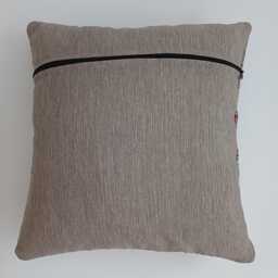 Afghan Handmade Cushion Cover, Decorative Throw Pillow, Kilim Rug Cover 16''x16''/44x40 cm - thumbnail 4