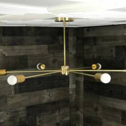 Paix Modern Mid Century Industrial Large 6 Light Ceiling Chandelier - thumbnail 2