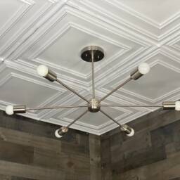 Paix Modern Mid Century Industrial Large 6 Light Ceiling Chandelier - thumbnail 4