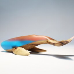 Duo Whale Sculpture - 15 - thumbnail 3