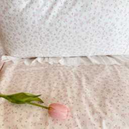 Pink Coquette Floral Cotton Thin Quilt Set & Pillowcases - thumbnail 3