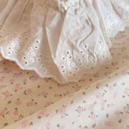 Pink Coquette Floral Cotton Thin Quilt Set & Pillowcases - thumbnail 2