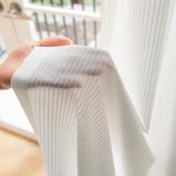Custom Curtains White Stripe Net Sheer Voile Curtain For Airbnb Bedroom Living Room - thumbnail 2