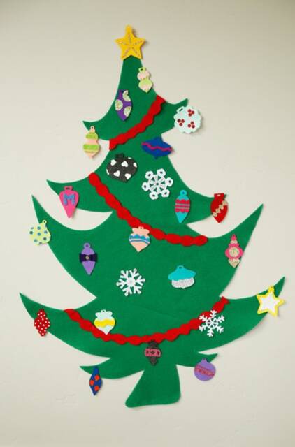 Christmas Tree PDF Pattern, Whimsy Play Set Pattern For Kids, Activity School, No-Sew Easy - image 1