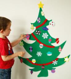 Christmas Tree PDF Pattern, Whimsy Play Set Pattern For Kids, Activity School, No-Sew Easy - thumbnail 2