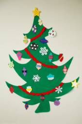 Christmas Tree PDF Pattern, Whimsy Play Set Pattern For Kids, Activity School, No-Sew Easy