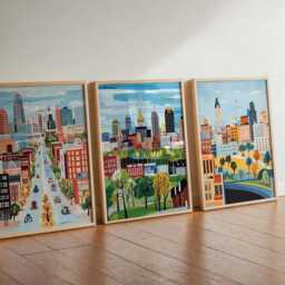 Set Of 3 Kansas City Missouri Posters, Prints, Wall Art, Travel Posters Set, Decor, Prints - thumbnail 2