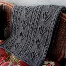Crochet Afghan Heather Seal Grey Sofa Throw Blanket Neutral Color Highly Textured Picture Lap Beautiful Home Decor Handmade Washable - thumbnail 1
