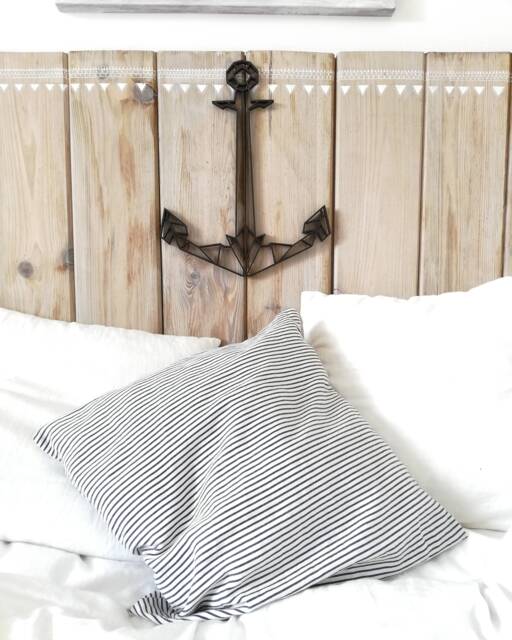 Geometric Anchor - Hanging Wall Art Figure Decor Scandinavian Style Hygge Home Living Room Sculpture 3D - image 1