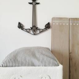 Geometric Anchor - Hanging Wall Art Figure Decor Scandinavian Style Hygge Home Living Room Sculpture 3D - thumbnail 2