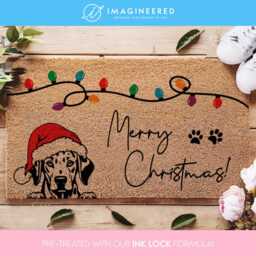 Personalized Christmas Dog Doormat - Custom Welcome Mat Funny Merry Door Home Lover - thumbnail 2