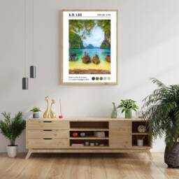 Krabi Wall Art, Poster, Thailand Print, Poster Travel Gift, Home Decor - thumbnail 3