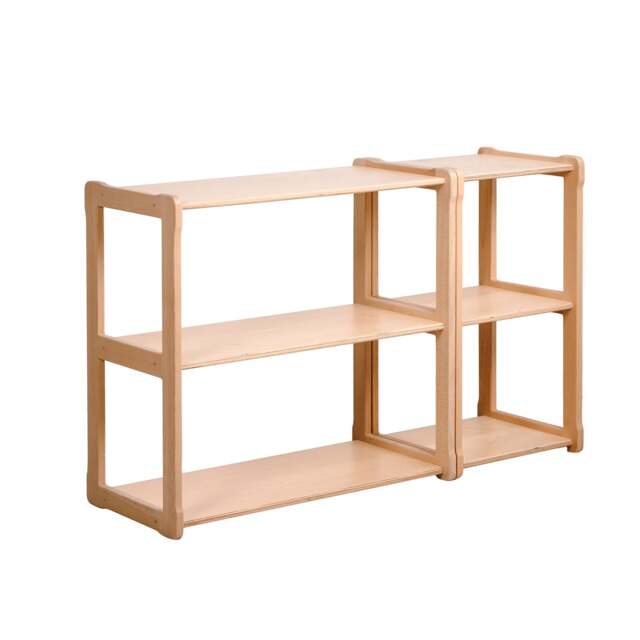 Montessori Midi Shelf Set Beech Wood Nursery Shelving - image 1