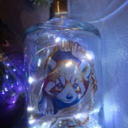 Red Panda Bottle Lamp - thumbnail 3