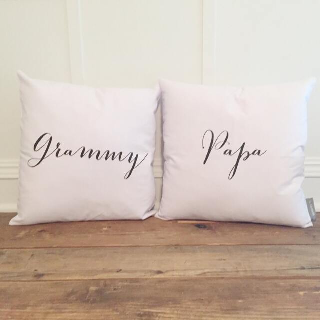 Grandma & Grandpa Pillow Cover Set