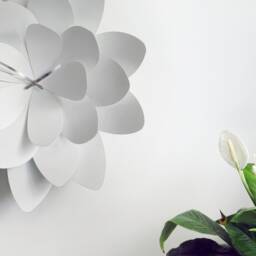 Lotus Flower Wall Clock, Modern Home Decor - thumbnail 3