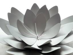 Lotus Flower Wall Clock, Modern Home Decor - thumbnail 1