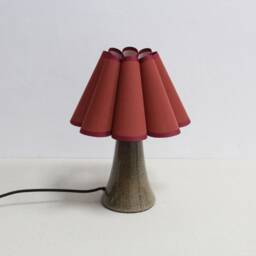 Duzy Handmade Brown Sorrel Fabric & Ceramic Lamp For Home Furnishing - 54 #, 110-240V/50-60Hz